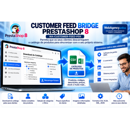 CUSTOMER FEED BRIDGE PRESTASHOP 8