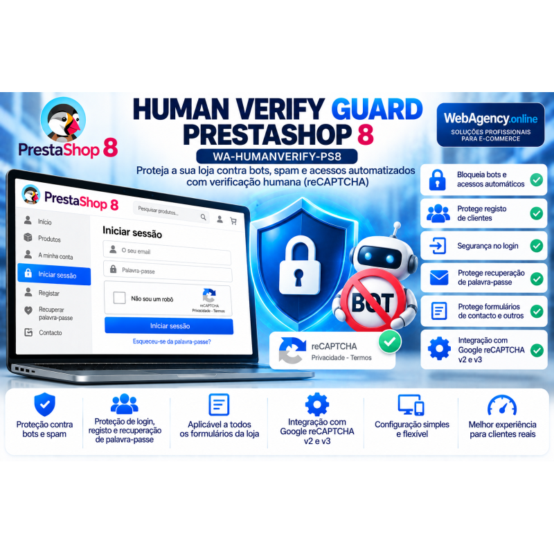 HUMAN VERIFY GUARD PRESTASHOP 8