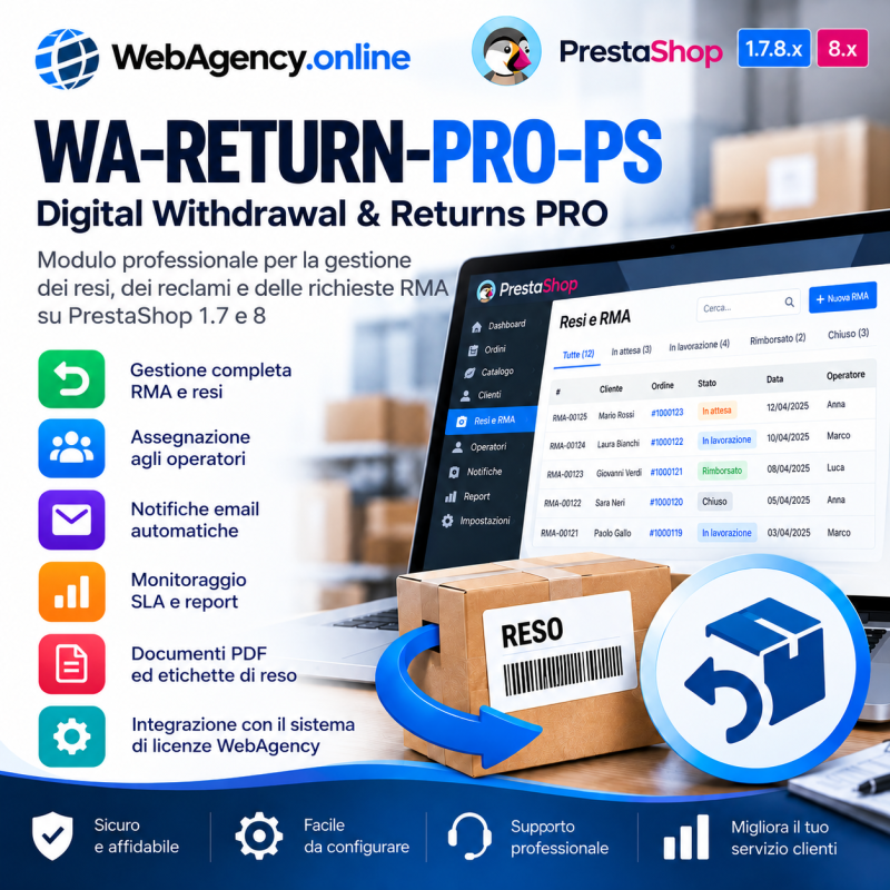 WebAgency Digital Withdrawal & Returns PRO