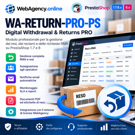WebAgency Digital Withdrawal & Returns PRO